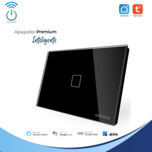 Apagador Inteligente | PREMIUM | Táctil | App Tuya - Negro, 1