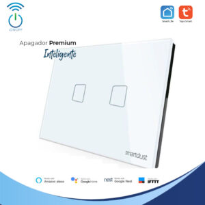Apagador Inteligente | PREMIUM | Táctil | App Tuya - Blanco, 2