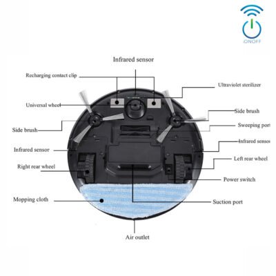 robot cleaner smart dimensions ionoff