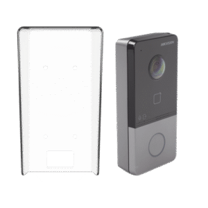 Kit Videoportero IP + Carcasa protectora 2 Megapixel / PoE Estandar / IP65 / Apertura desde Hik-connect / Soporta 1 Departamento y Hasta 6 Monitores / Soporta Tarjetas Mifare / 1 Salida Relay