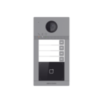 Videoportero IP WIFI (IP65 + IK08) con Llamada y apertura desde APP Hik-Connect / Soporta 4 Departamentos / PoE Estandar / Interfaz WEB para configuración / 2 puertas