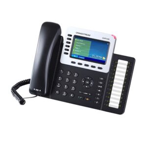 teléfono ip empresarial de 6 líneas con pantalla a color y audio hd, poe