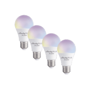 kit de 4 / foco tipo inteligente con señal inalámbrica wifi / multi color rgbw/ uso de app shelly/ ac 100-240v