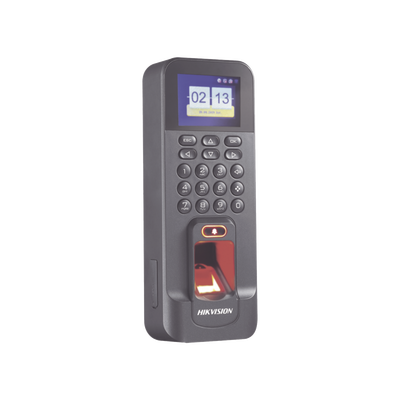 biométrico wifi de acceso y asistencia compatible con app hik-connect (p2p) / soporta biometrico esclavo rs-485 / lectura de huella y tarjetas em / tcp/ip / 150,000 eventos